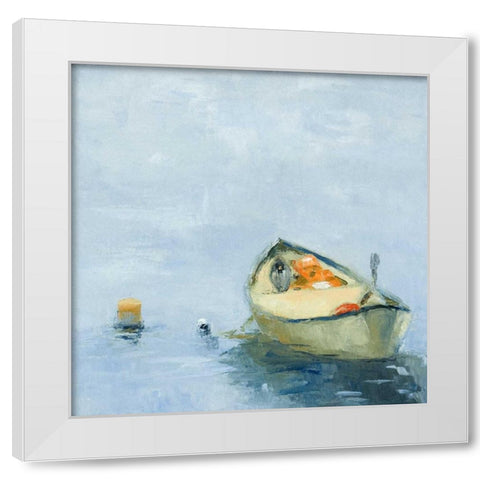 Fog before Sun White Modern Wood Framed Art Print by Wakefield, Martha