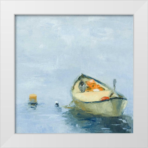 Fog before Sun White Modern Wood Framed Art Print by Wakefield, Martha