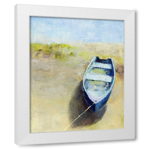 Low Tide White Modern Wood Framed Art Print by Wakefield, Martha