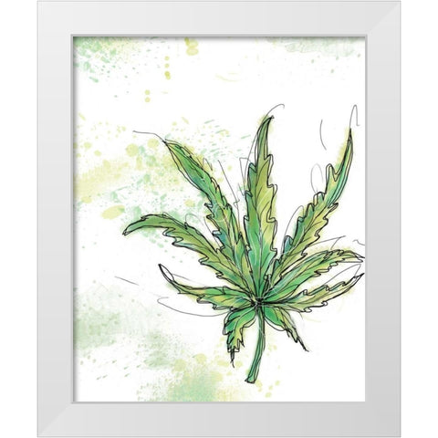 Maui Sunset White Modern Wood Framed Art Print by Weiss, Jan