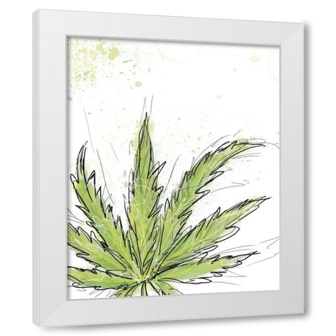 Train Wreck White Modern Wood Framed Art Print by Weiss, Jan
