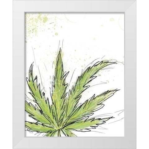 Train Wreck White Modern Wood Framed Art Print by Weiss, Jan