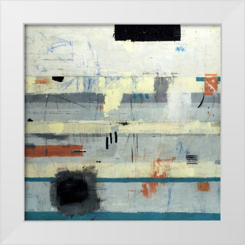 Find Your Serenity White Modern Wood Framed Art Print by Weaverling, Julie