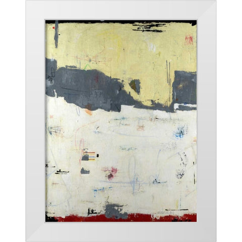 Shift White Modern Wood Framed Art Print by Weaverling, Julie
