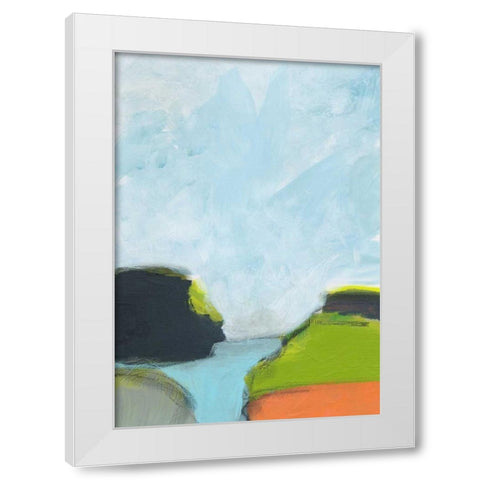 Landscape No. 87 White Modern Wood Framed Art Print by Weiss, Jan