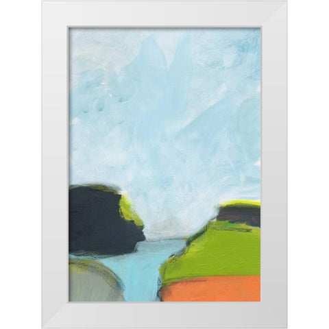 Landscape No. 87 White Modern Wood Framed Art Print by Weiss, Jan