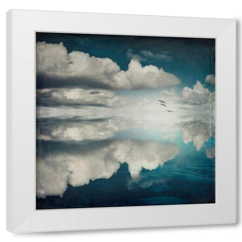 Spaces II - Sea of Clouds White Modern Wood Framed Art Print by Wuestenhagen, Dirk