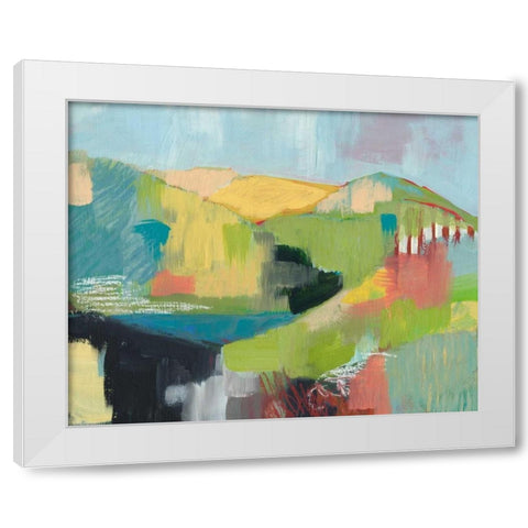 Headlands White Modern Wood Framed Art Print by Weiss, Jan