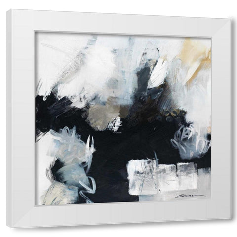 Brown Eyes Again White Modern Wood Framed Art Print by Wild, Beau