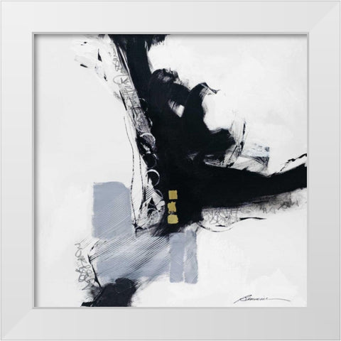 Three Hots and a Cot White Modern Wood Framed Art Print by Wild, Beau
