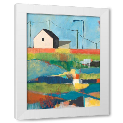 Western Edge White Modern Wood Framed Art Print by Weiss, Jan