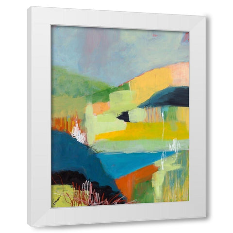 Coastal Hills White Modern Wood Framed Art Print by Weiss, Jan