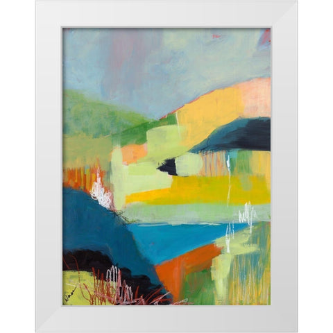Coastal Hills White Modern Wood Framed Art Print by Weiss, Jan