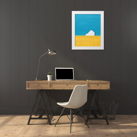 Its a Barn White Modern Wood Framed Art Print by Weiss, Jan