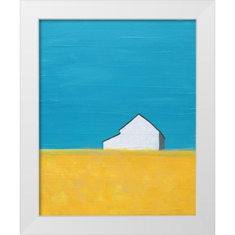 Its a Barn White Modern Wood Framed Art Print by Weiss, Jan