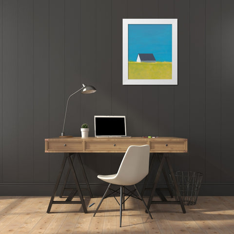 Its a Farmhouse White Modern Wood Framed Art Print by Weiss, Jan