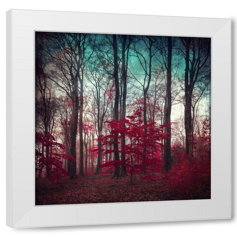 A Maze White Modern Wood Framed Art Print by Wuestenhagen, Dirk