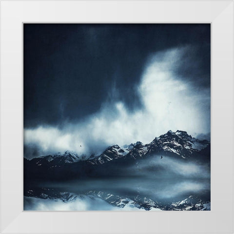Everlasting White Modern Wood Framed Art Print by Wuestenhagen, Dirk