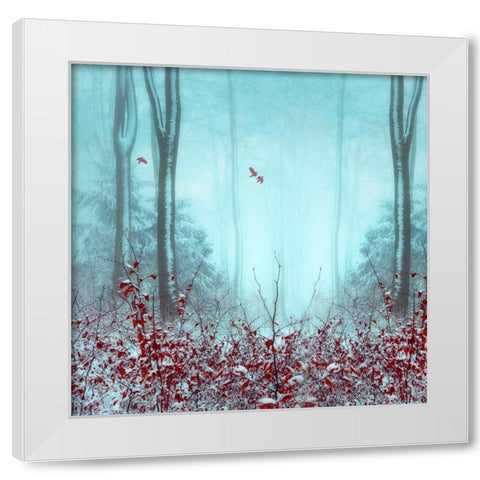Everything and More White Modern Wood Framed Art Print by Wuestenhagen, Dirk