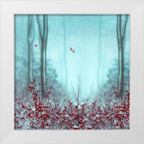 Everything and More White Modern Wood Framed Art Print by Wuestenhagen, Dirk
