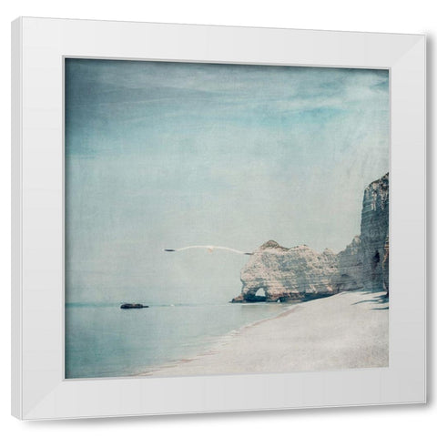 Gliding White Modern Wood Framed Art Print by Wuestenhagen, Dirk