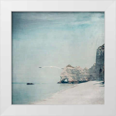 Gliding White Modern Wood Framed Art Print by Wuestenhagen, Dirk