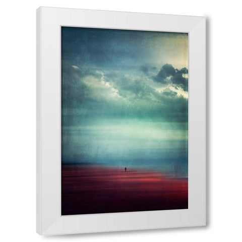 Enjoying Silence White Modern Wood Framed Art Print by Wuestenhagen, Dirk