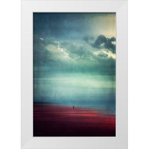 Enjoying Silence White Modern Wood Framed Art Print by Wuestenhagen, Dirk