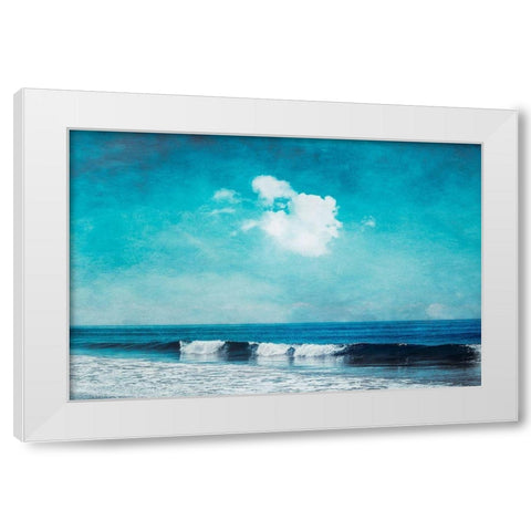 Sea Blues White Modern Wood Framed Art Print by Wuestenhagen, Dirk
