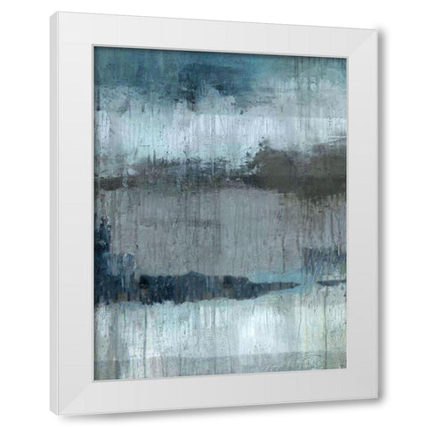 Study in Blue White Modern Wood Framed Art Print by Wiley, Marta