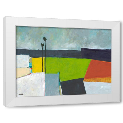 Composed Earth White Modern Wood Framed Art Print by Weiss, Jan
