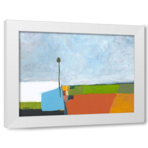 Under a Stormy Sky White Modern Wood Framed Art Print by Weiss, Jan