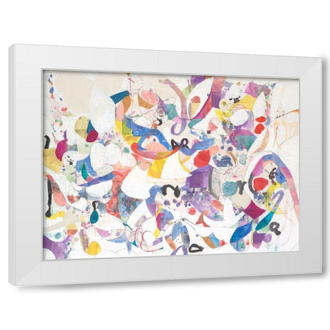Papers No. 6 White Modern Wood Framed Art Print by Wheeler, Erin McClusky