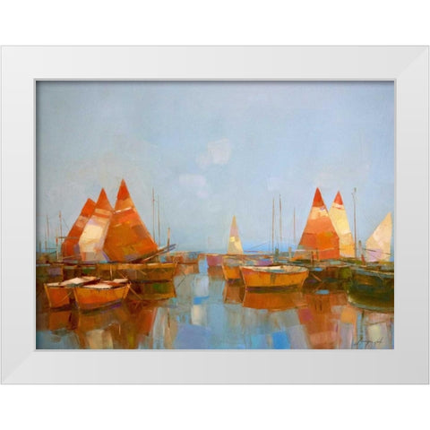 Gateway Harbor Park White Modern Wood Framed Art Print by Yeremyan, Vahe