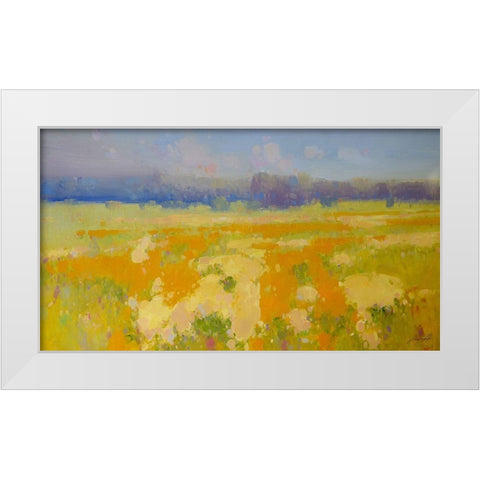 Meadow 2 White Modern Wood Framed Art Print by Yeremyan, Vahe