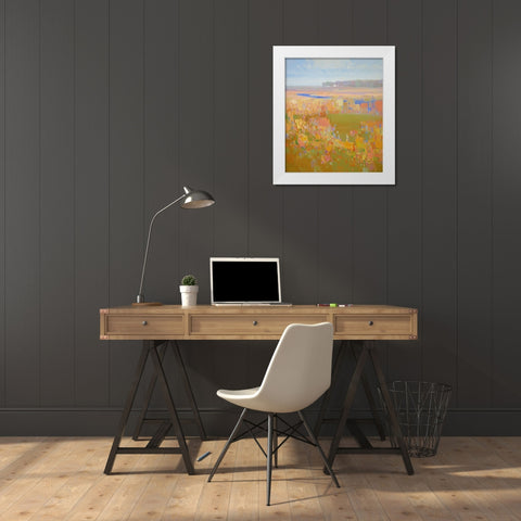 Fall White Modern Wood Framed Art Print by Yeremyan, Vahe