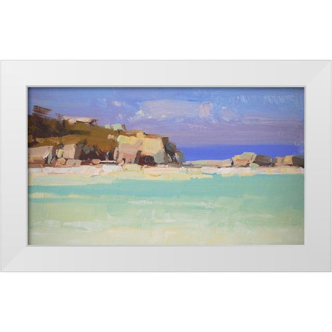 Southbay Island White Modern Wood Framed Art Print by Yeremyan, Vahe