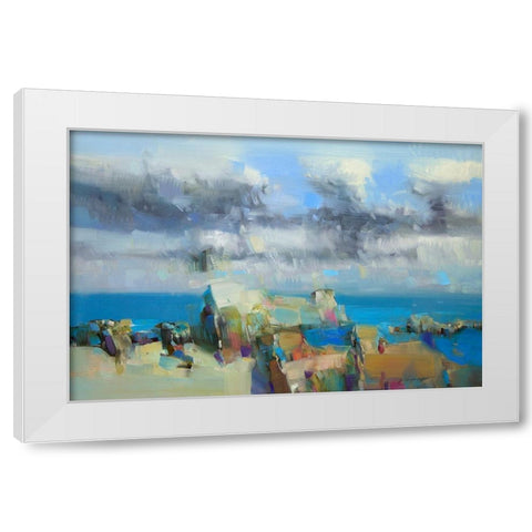 Big Sur White Modern Wood Framed Art Print by Yeremyan, Vahe