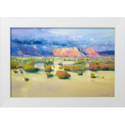Canyon View White Modern Wood Framed Art Print by Yeremyan, Vahe