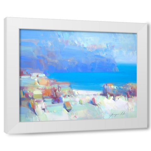 Pacific Coast White Modern Wood Framed Art Print by Yeremyan, Vahe