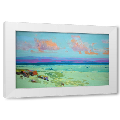 Pacific Coast White Modern Wood Framed Art Print by Yeremyan, Vahe