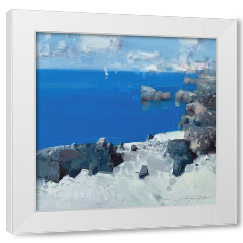 Seashore White Modern Wood Framed Art Print by Yeremyan, Vahe