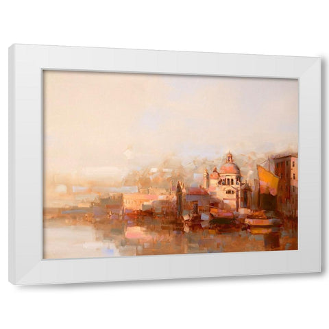 Venice White Modern Wood Framed Art Print by Yeremyan, Vahe