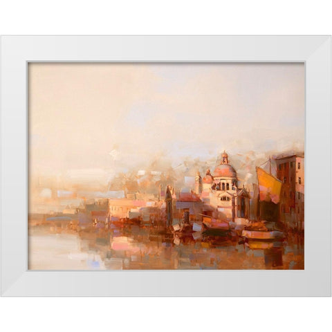 Venice White Modern Wood Framed Art Print by Yeremyan, Vahe