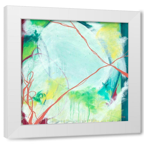 April White Modern Wood Framed Art Print by Zivoin, Romeo