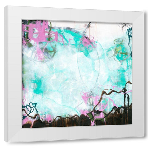 Crossroads White Modern Wood Framed Art Print by Zivoin, Romeo