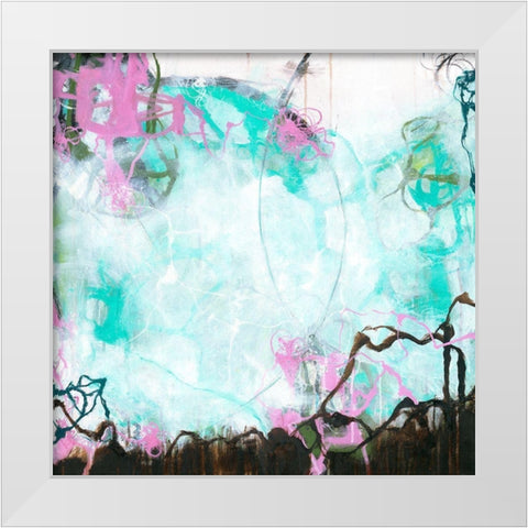 Crossroads White Modern Wood Framed Art Print by Zivoin, Romeo