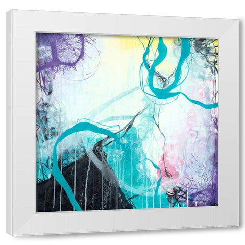 Ice Wind White Modern Wood Framed Art Print by Zivoin, Romeo