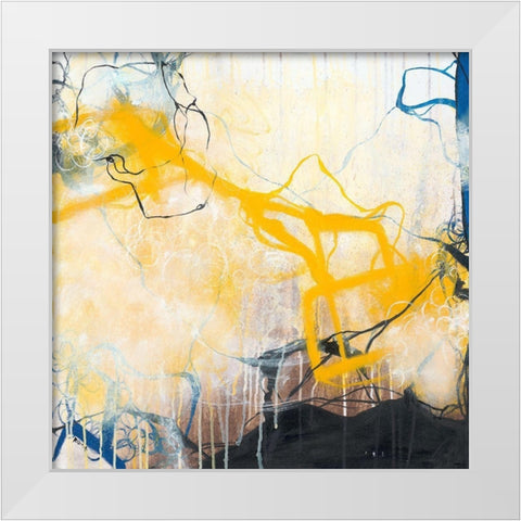 Storms White Modern Wood Framed Art Print by Zivoin, Romeo
