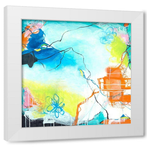 The Dreaming White Modern Wood Framed Art Print by Zivoin, Romeo
